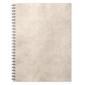 Sjabloon perkamentpapier blanco notitieboek (Voorkant)