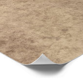 Sjabloon  perkamentpapier blanco poster (Hoek)