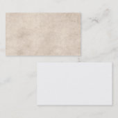 Sjabloon perkamentpapier blanco visitekaartje (Voorkant / Achterkant)
