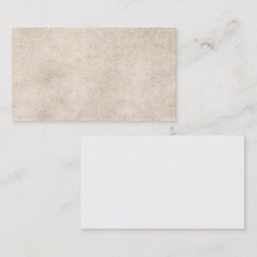 Sjabloon perkamentpapier blanco visitekaartje (Voorkant / Achterkant)