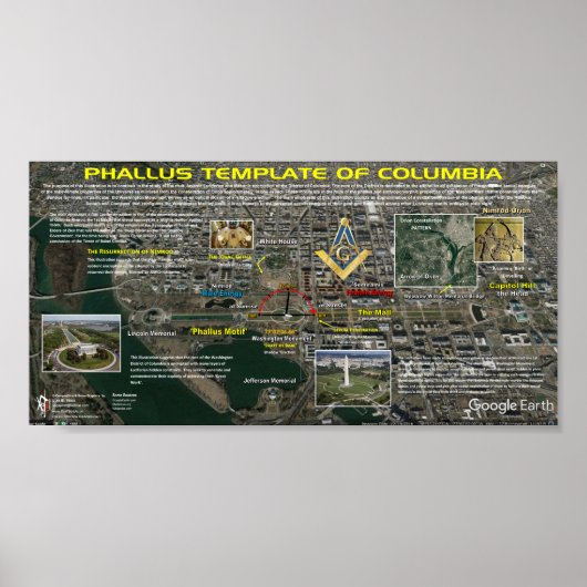 Sjabloon Phallus van Columbia Poster (Voorkant)