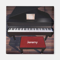 Sjabloon Piano en Red Piano Stool