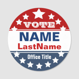 Sjabloon politieke campagne naamplaatje