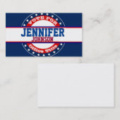 Sjabloon politieke campagne visitekaartje (Voorkant / Achterkant)