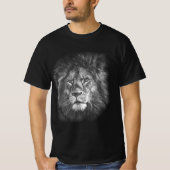 Sjabloon Pop Art Lion Face Elegant Mannen Modern T-shirt (Voorkant)