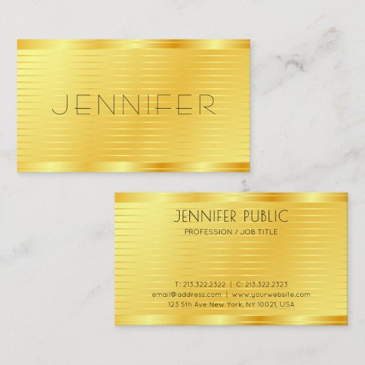 Sjabloon Professioneel modern elegant Visitekaartj Visitekaartje (Voorkant / Achterkant)