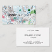 Sjabloon Professionele, moderne roze blauwe, groen Visitekaartje (Voorkant / Achterkant)