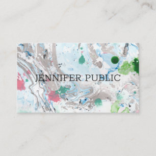 Sjabloon Professionele, moderne roze blauwe, groen Visitekaartje