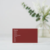 Sjabloon profielkaart - gestructureerd rood visitekaartje (Staand voorkant)