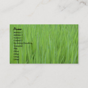 Sjabloon profielkaart - Groene grasstructuur Visitekaartje