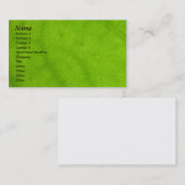 Sjabloon profielkaart - groene lederen textuur visitekaartje (Voorkant / Achterkant)