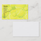 Sjabloon profielkaart - Tennis Visitekaartje (Voorkant / Achterkant)