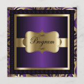 Sjabloon programma | Paars en goud (Voorkant)
