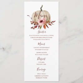 Sjabloon Pumpkin Autumn menu Dinner