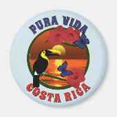 Sjabloon Pura Vida Costa Rica Magneet (Voorkant)