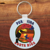Sjabloon Pura Vida Costa Rica Sleutelhanger (Voorkant)