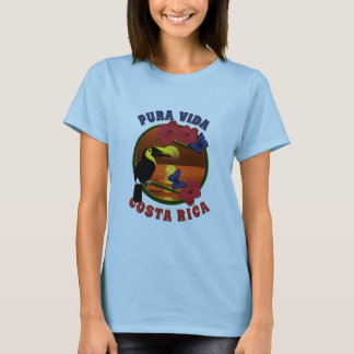 Sjabloon Pura Vida Costa Rica T-shirt