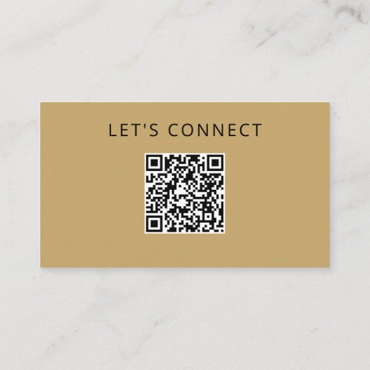 Sjabloon QR-code Modern Professioneel Monogram Visitekaartje (Achterkant)