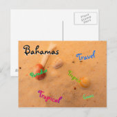 Sjabloon Reis Teksten Briefkaart (Voorkant / Achterkant)