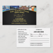 Sjabloon reisplanner agent visitekaartje (Voorkant / Achterkant)