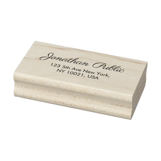 Sjabloon retouradres kalligrafie scriptnaam rubberstempel (Stempel)