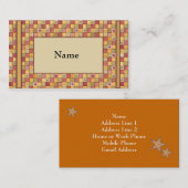 Sjabloon Retro-profielkaart Visitekaartje (Voorkant / Achterkant)