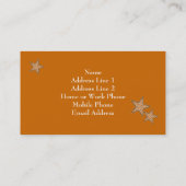 Sjabloon Retro-profielkaart Visitekaartje (Achterkant)