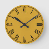 Sjabloon Retroklok, Aangepast - je eigen Creëer Ronde Klok (Voorkant)