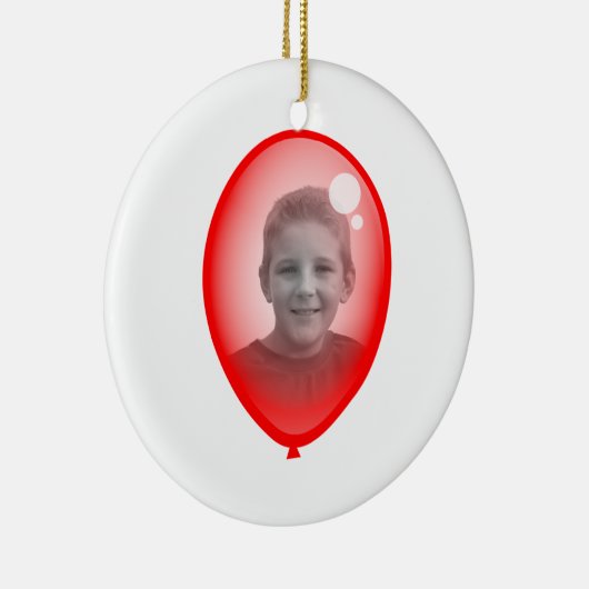 Sjabloon rode ballon keramisch ornament (Rechts)