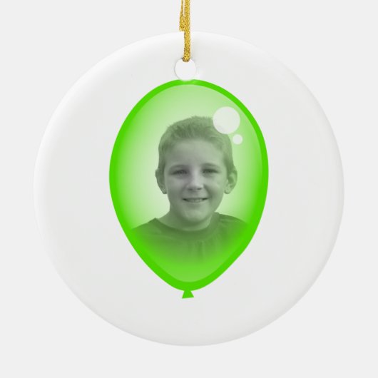 Sjabloon rode ballon keramisch ornament (Achterkant)