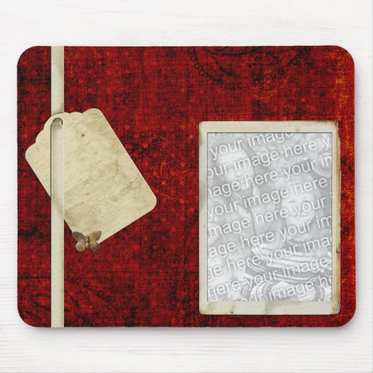 Sjabloon Rode fotomousepad Muismat (Voorkant)