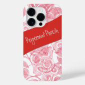 Sjabloon Rode spiraalachtergrond Case-Mate iPhone Case (Achterkant)