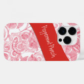 Sjabloon Rode spiraalachtergrond Case-Mate iPhone Case (Achterkant (horizontaal))