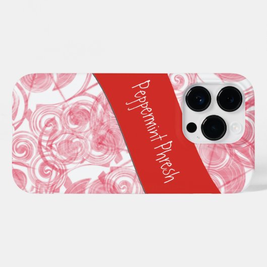 Sjabloon Rode spiraalachtergrond Case-Mate iPhone Case (Achterkant (horizontaal))