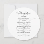 Sjabloon Rond Monogram Weddenschap Kaart (Voorkant)