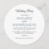 Sjabloon Rond Monogram Weddenschap Kaart (Voorkant)