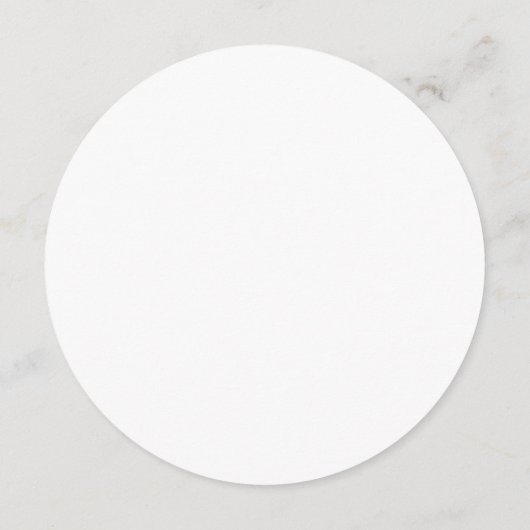 Sjabloon Rond Monogram Weddenschap Kaart (Achterkant)