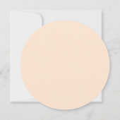 Sjabloon Rond Monogram Weddenschap Kaart (Achterkant)