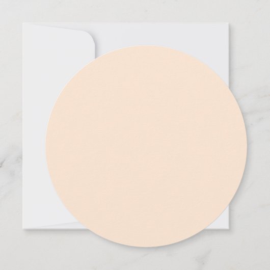 Sjabloon Rond Monogram Weddenschap Kaart (Achterkant)