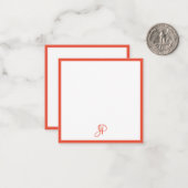 Sjabloon Rood Sinaasappel Wit gecalligraveerd Mono (Voorkant / Achterkant in situ)