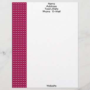Sjabloon rood, wit en maroon Letterhead Briefhoofd Sjabloon