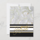 Sjabloon roos uitnodiging voor september-bruiloft (Achterkant)