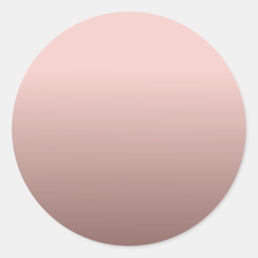 Sjabloon Rose Goud Voeg Uw Tekst Toe Modern Ronde Sticker (Voorkant)