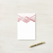 SJABLOON Rosegold Glitter Folie Kijk uit Post-it® Notes (Op bureau)