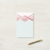 SJABLOON Rosegold Glitter Folie Kijk uit Post-it® Notes (Op bureau)