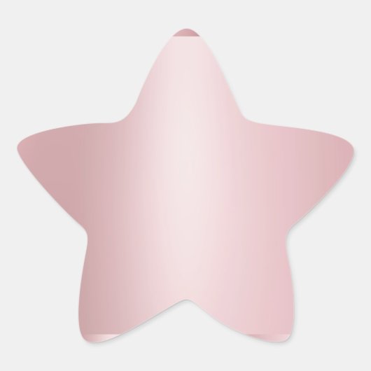 Sjabloon Roze Goud Modern Eerlijk Trend Ster Sticker (Voorkant)