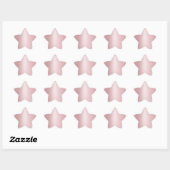 Sjabloon Roze Goud Modern Eerlijk Trend Ster Sticker (Vel)