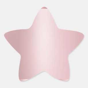 Sjabloon Roze Goud Modern Elegant Trendy Ster Sticker