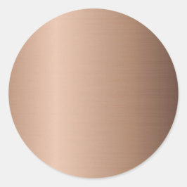 Sjabloon Roze Goud Voeg Uw Logo Modern Toe Ronde Sticker