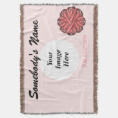 Sjabloon roze lobbon door Kenneth Yoncich Deken (Voorkant Verticaal)